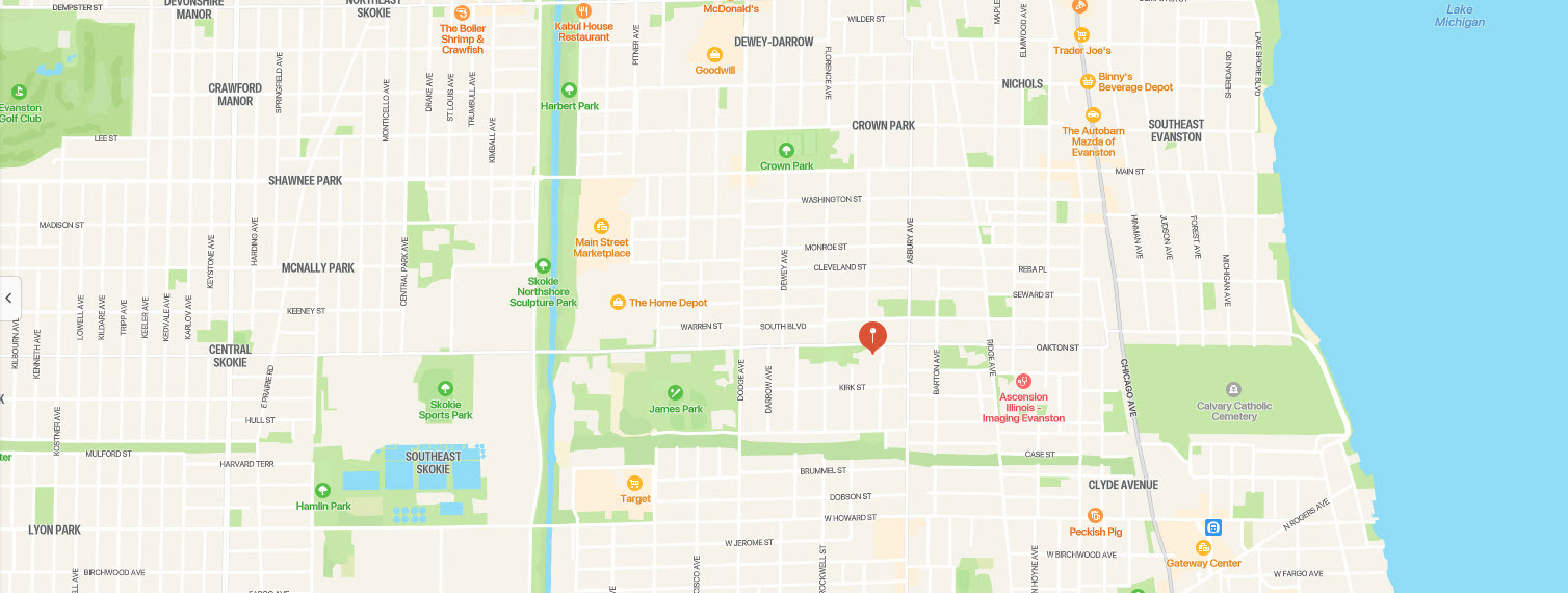 evaston map